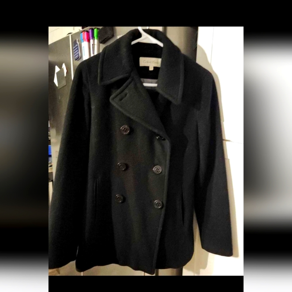 calvin klein pea coat